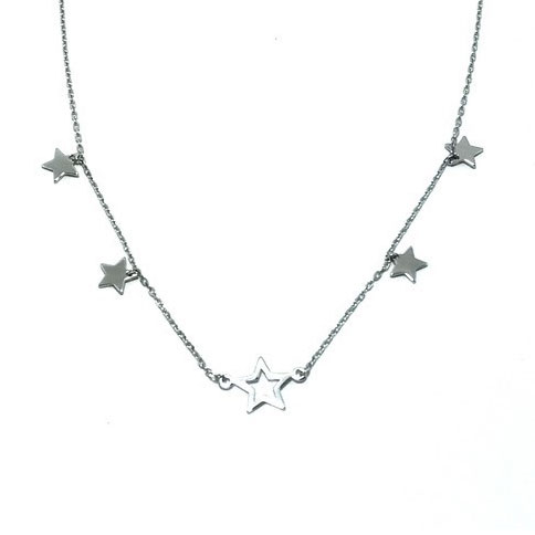 Collana stelle in argento 925.