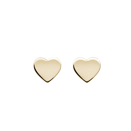 Orecchini cuore in argento 925 dorato. Lunghezza 1 cm circa e chiusura a farfallina. I NOSTRI GIOIELLI SONO IN ARGENTO 925.